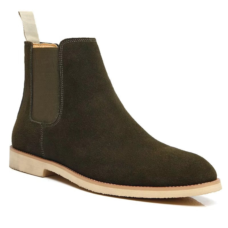 Stylish men's versatile slip-on Chelsea boots, perfect for casual outings or smart office attire.