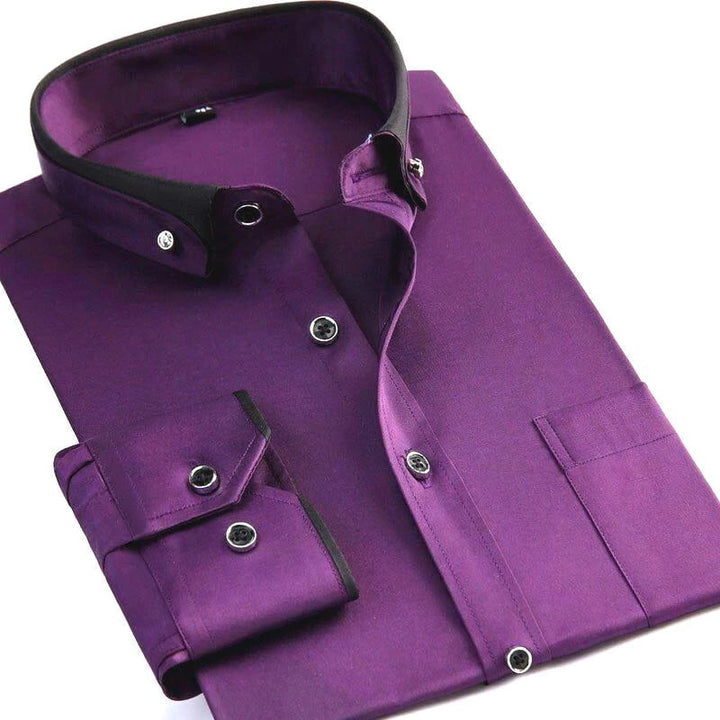 High-quality men's Victor long-sleeve shirt. Premium fabric collared shirt, offering everyday comfort & stylish men's fashion.