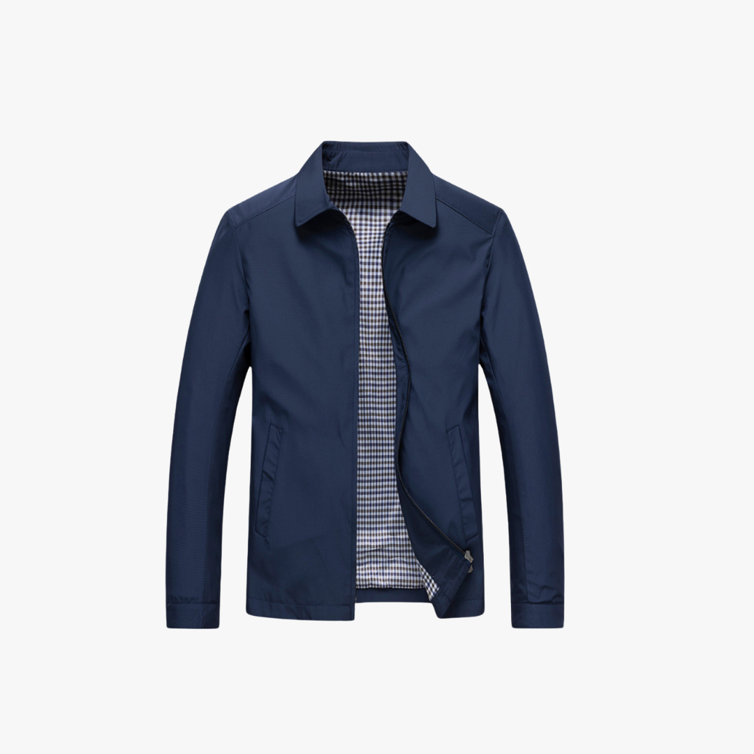Men's casual lightweight windbreaker jacket, light and breathable, ideal for layering in transitional weather, sleek design.