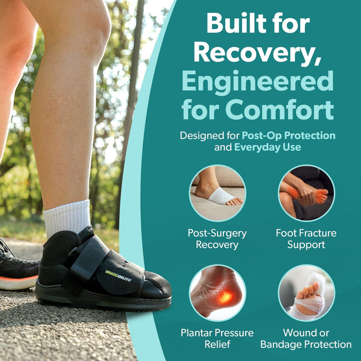 Men's Closed Toe Walking Shoe for Post - Surgery & Recovery - Lexians