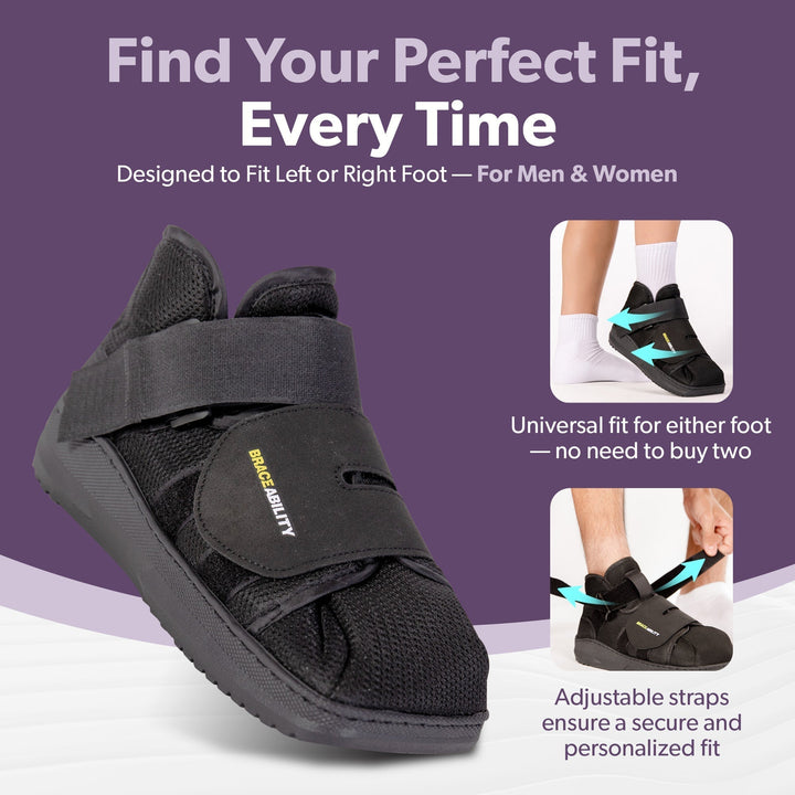 Men's Closed Toe Walking Shoe for Post - Surgery & Recovery - Lexians