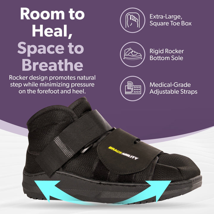 Men's Closed Toe Walking Shoe for Post - Surgery & Recovery - Lexians