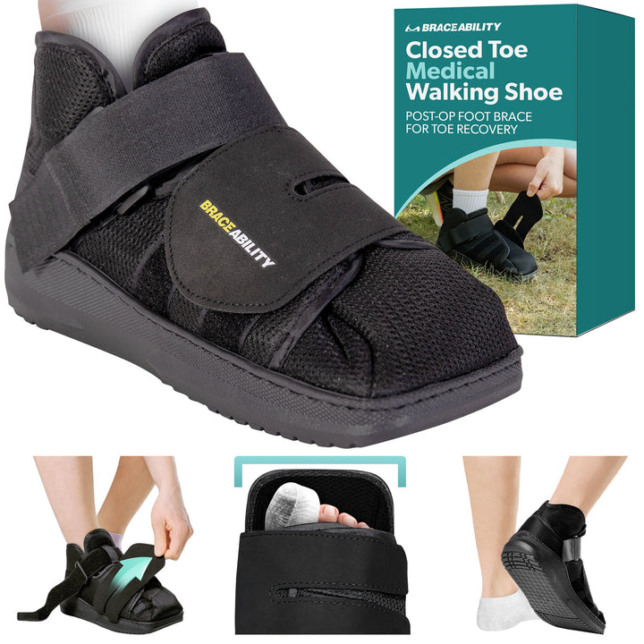 Men's Closed Toe Walking Shoe for Post - Surgery & Recovery - Lexians