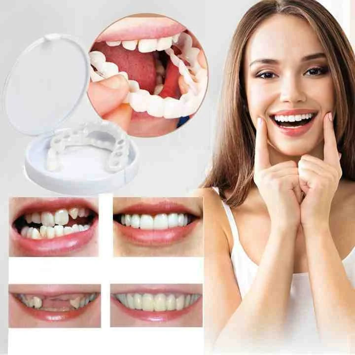 "Men's EasyClick Denture Prosthesis for a natural, confident smile; easy application, reusable, glue-free fit."