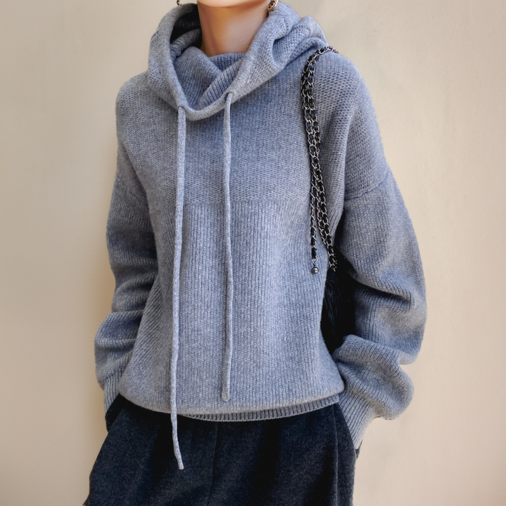 Men's elegant hoodie, front view, stylish design, versatile wear for casual or formal occasions.