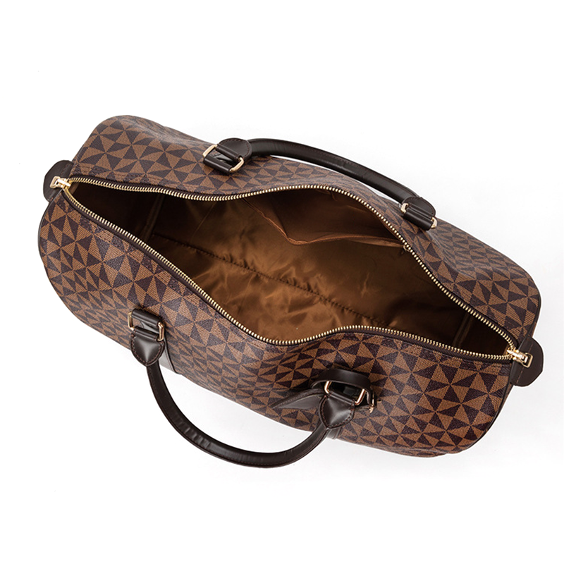 Men's premium travel bag; stylish, durable handbag with sleek design; ample compartments for travel essentials; sophisticated
