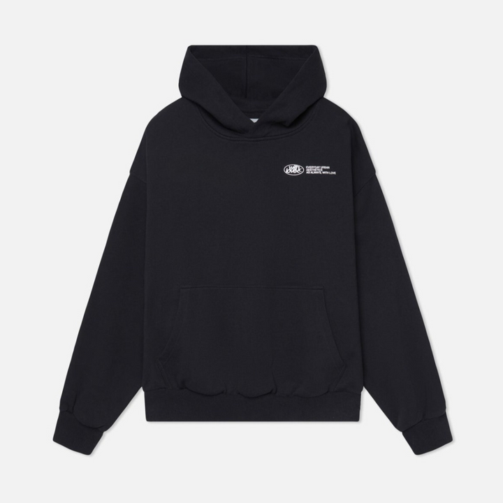 "Men's winter hoodie front view in grey, showing modern design and cozy fit. Perfect for staying warm and stylish."