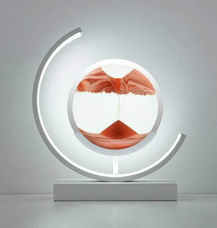 Unique gift idea: a Mesmerizing Sand Landscape Moving Art Lamp. Perfect for relaxing decor, zen ambiance & art lovers.