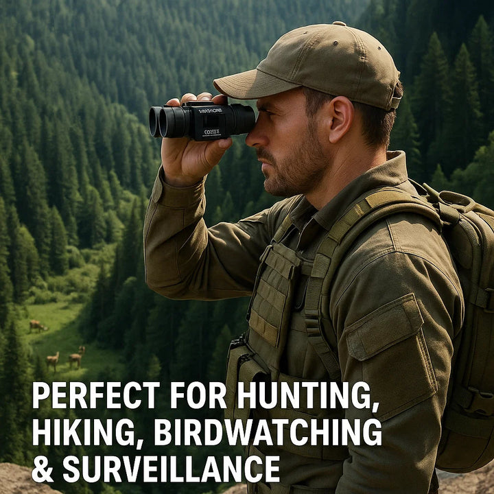 Durable 40x22 HD hunting binoculars, ideal for long-range outdoor adventures and wildlife viewing.