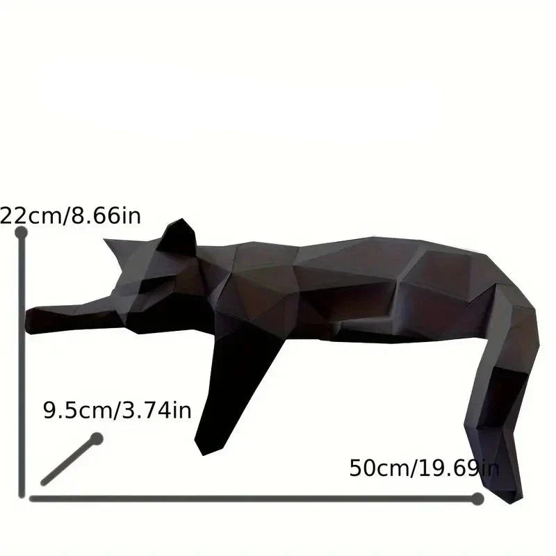Elegant minimalist cat figurine, a stylish home accent and modern art piece for living rooms or desks.