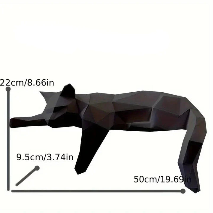 Elegant minimalist cat figurine, a stylish home accent and modern art piece for living rooms or desks.