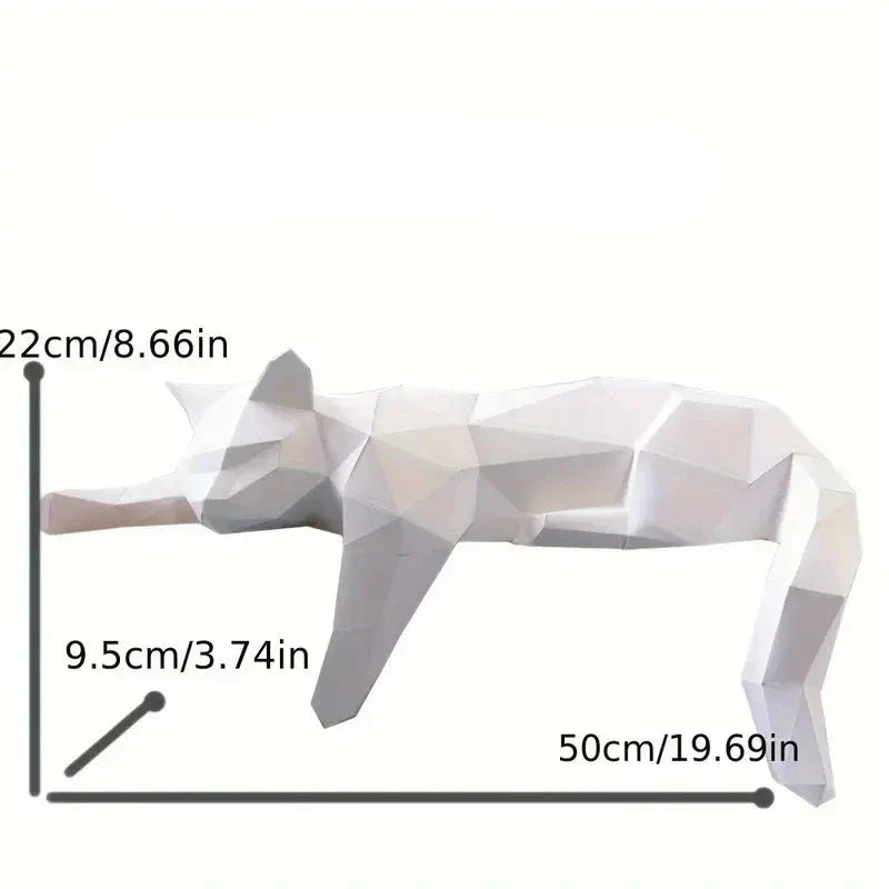 Sleek modern cat sculpture, a charming decorative statue and perfect gift for cat lovers or contemporary homes.