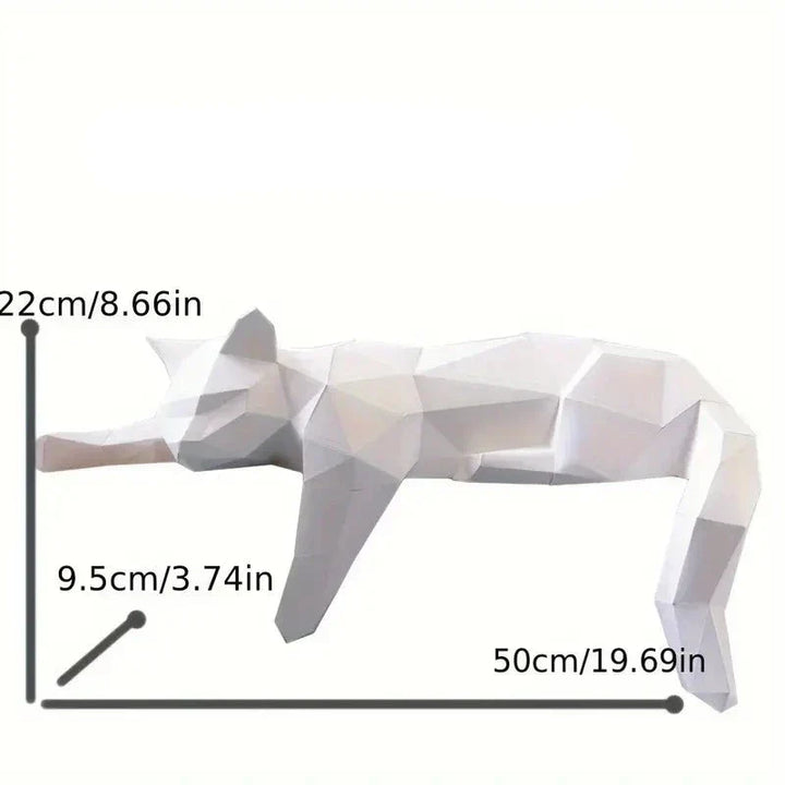 Sleek modern cat sculpture, a charming decorative statue and perfect gift for cat lovers or contemporary homes.