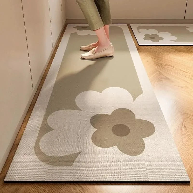 Easy-clean kitchen comfort mat with a minimalist aesthetic. Non-slip anti-fatigue design for busy homes.