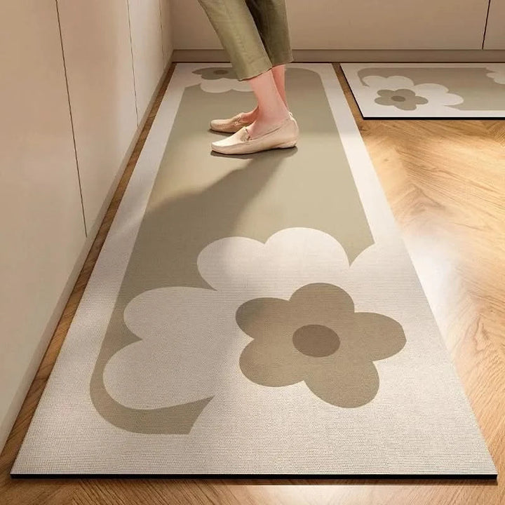 Easy-clean kitchen comfort mat with a minimalist aesthetic. Non-slip anti-fatigue design for busy homes.