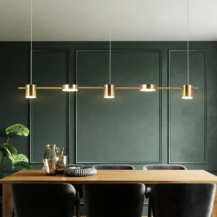 Modern AuraDrum pendant light, a sleek drum ceiling lamp for contemporary interior design.
