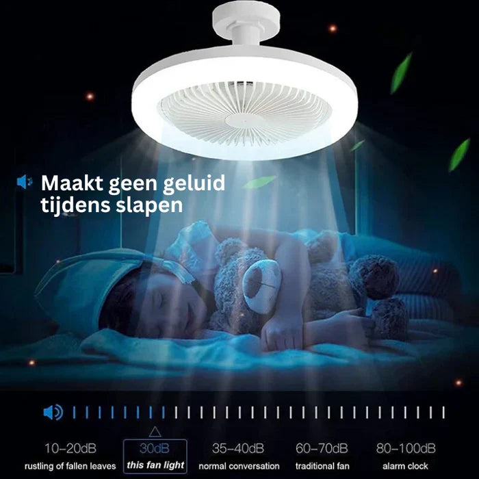 High-performance modern ceiling fan delivers quiet cooling, efficient LED lighting, and remote-controlled ease.