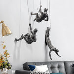 Falling climber