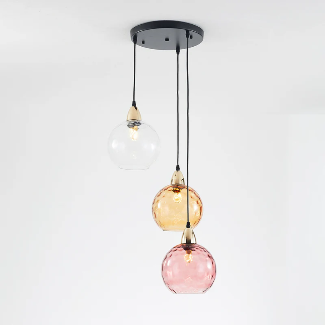 Sophisticated 3-lamp cluster pendant, modern ceiling light for stylish home decor.