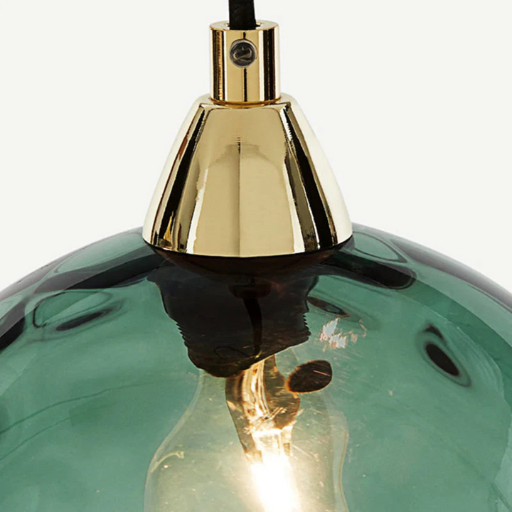 Vertical cascade 3-lamp cluster pendant light, sleek design for high ceilings.