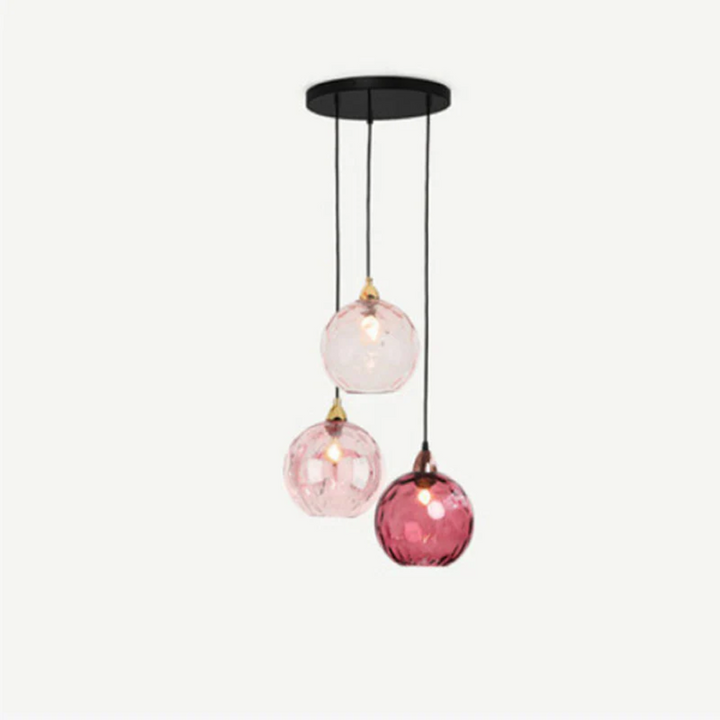 Contemporary 3-lamp cluster ceiling light, ideal for open-plan living spaces.