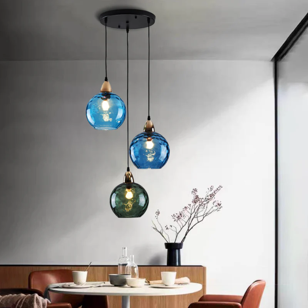Versatile 3-lamp cluster pendant, modern lighting solution for various room types.