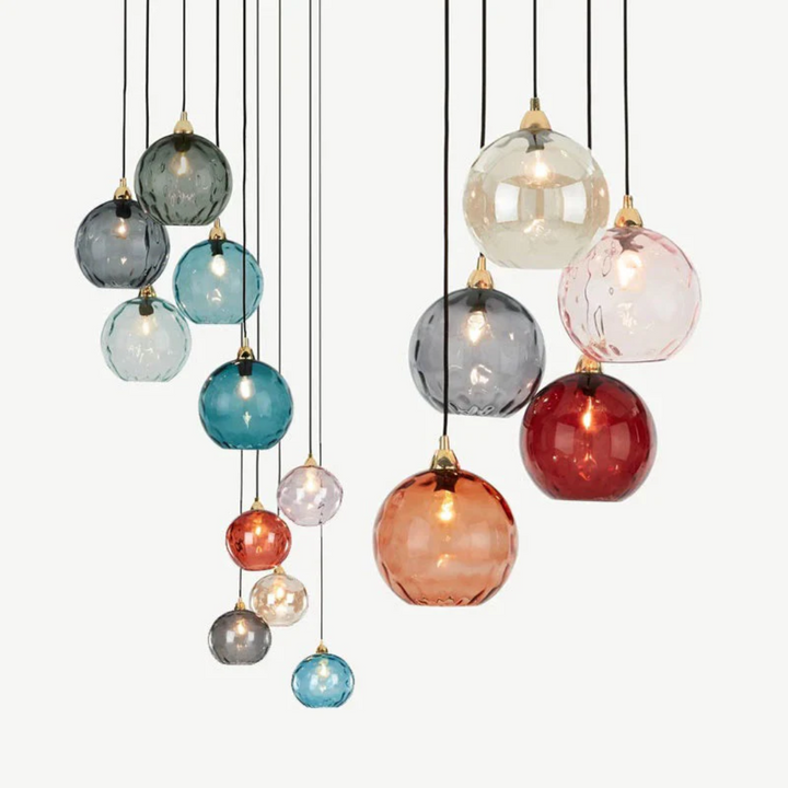 Bedroom modern cluster pendant, 3 adjustable lights for personalized ambiance.