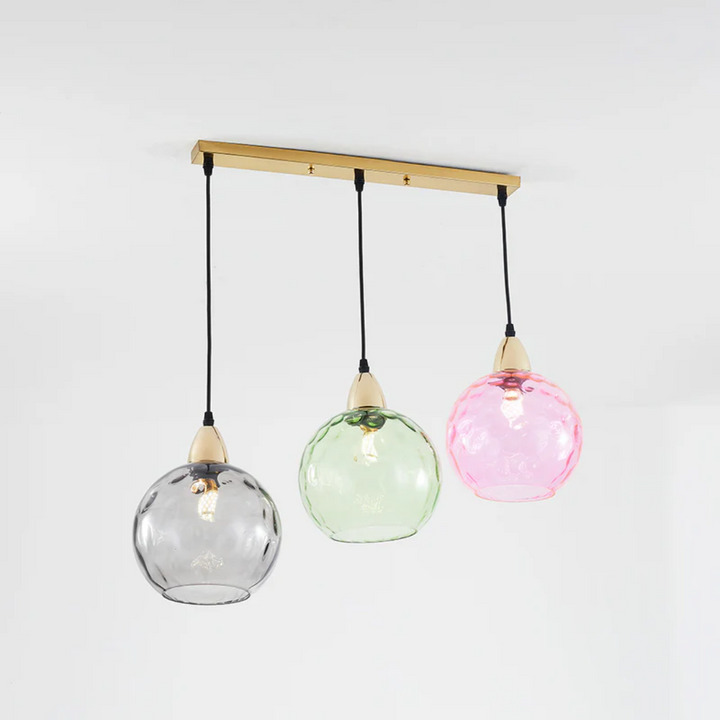 Cascade modern cluster pendant light, 3 lights for living room, dining room, or bedroom.
