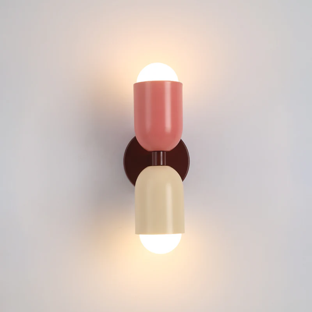 Enhance home decor with this modern ColorWave double-sided LED wall lamp, offering unique accent lighting.