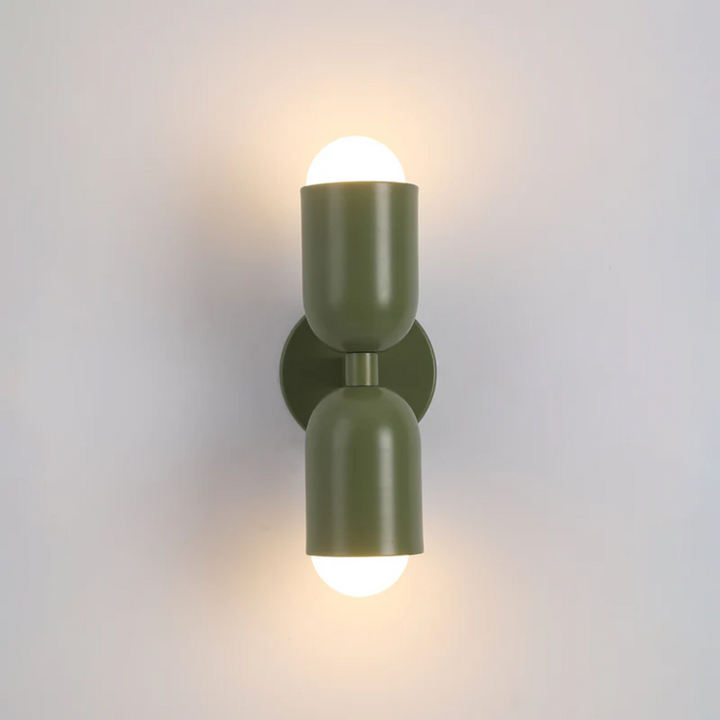Modern ColorWave double-sided LED wall lamp. Decorative, energy-efficient indoor lighting for any home.