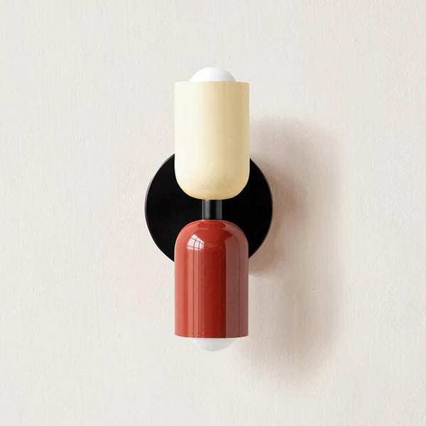Wall-mounted DualGlow double LED light, adjustable features for modern home interior decor.