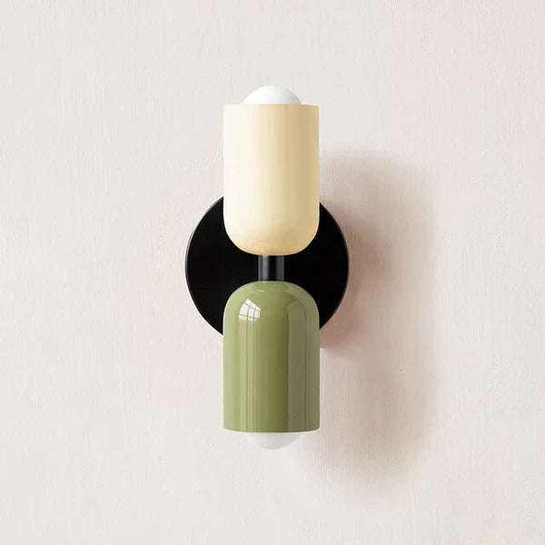 Energy-efficient DualGlow modern double LED wall sconce, ideal for adjustable home lighting.