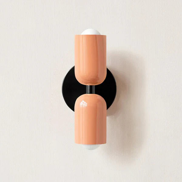 Energy-efficient DualGlow double LED wall light, modern and wall-mounted for stylish interiors.