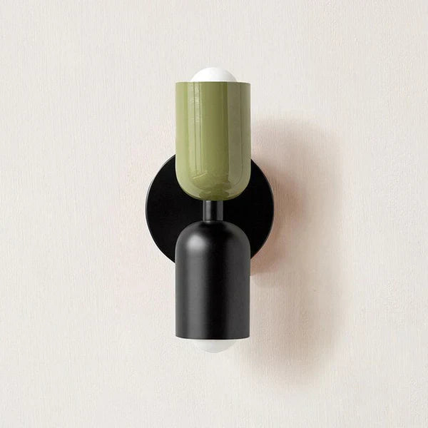 Decorative DualGlow double LED wall lamp, contemporary & energy-efficient for modern living spaces.