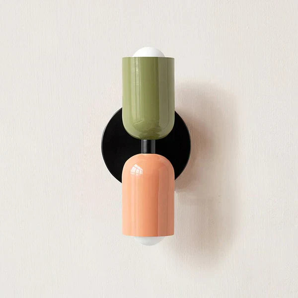 Stylish DualGlow double LED wall light, modern design for effective wall-mounted home lighting.