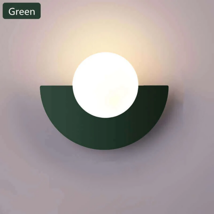 Sophisticated half moon metal LED wall lamp, a contemporary addition to home lighting.