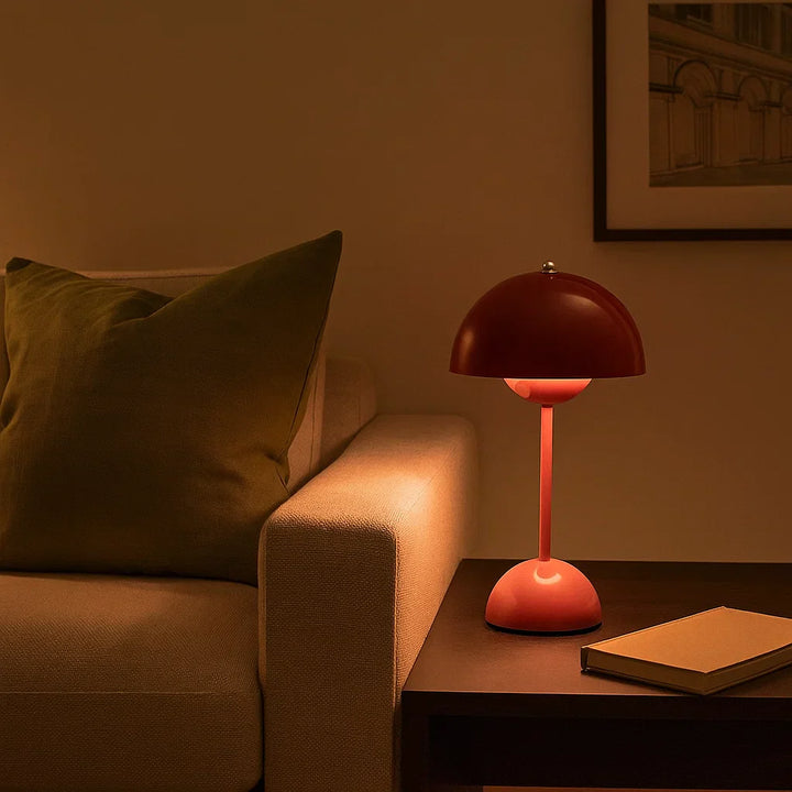 Contemporary LED desk lamp with touch control for bedroom, office, or living room. Sleek design.