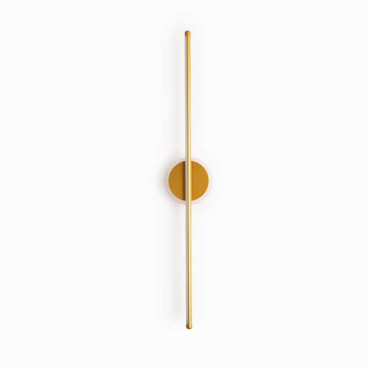 Contemporary gold LED wall lamp, 'OpalEdge' model, enhancing any room with modern ambient light.