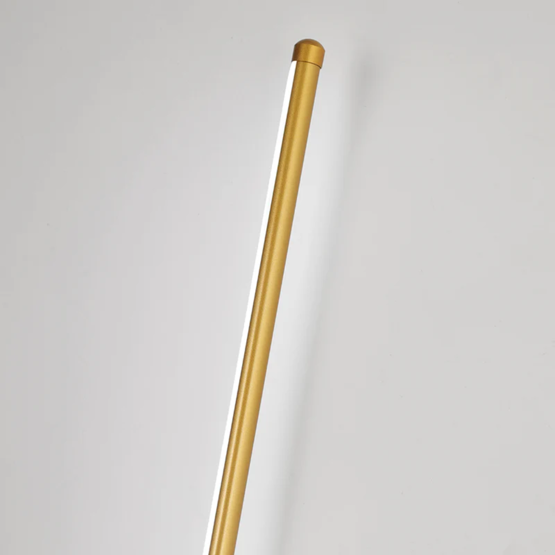 Stylish gold LED wall lamp, 'OpalEdge' model, adding modern ambient light to any interior.