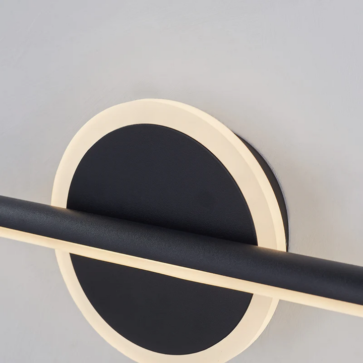 Modern LED wall lamp, 'OpalEdge' design, provides energy-efficient ambient light for living rooms.