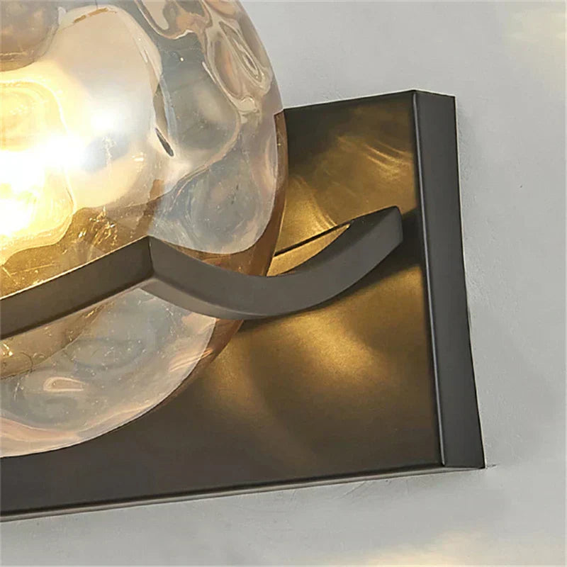 Different angles of the modern LED wall lamp showcasing its design.