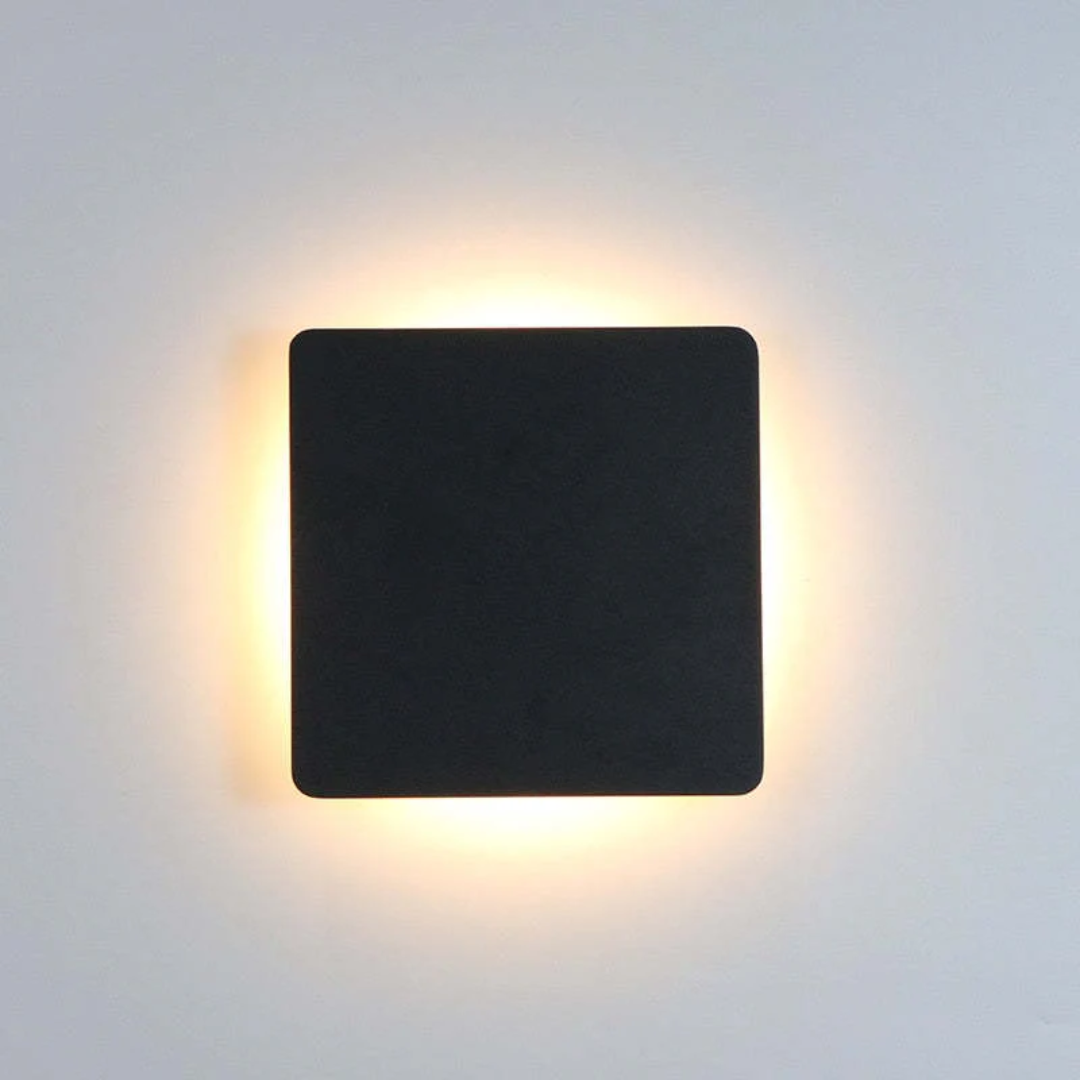Elegant Zenith LED wall lamp, weather resistant & modern for garden lighting.
