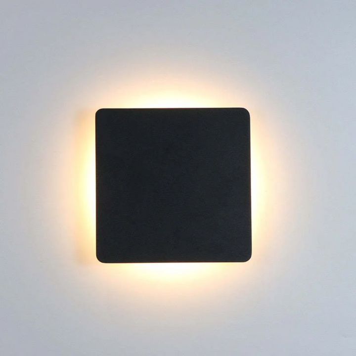 Elegant Zenith LED wall lamp, weather resistant & modern for garden lighting.