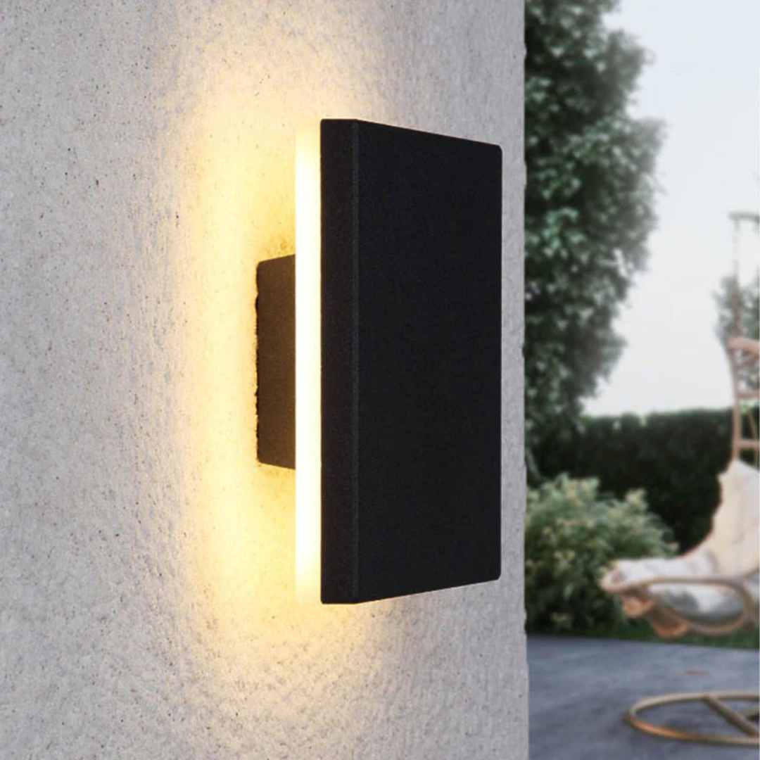 Outdoor Zenith LED wall lamp, minimalist modern design enhances home improvement.