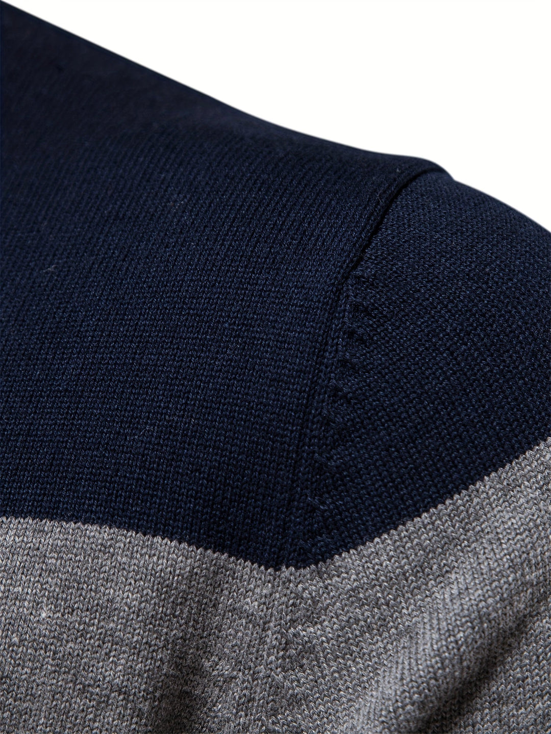 Men's autumn fashion half-zip knitted sweater. Wyatt cotton pullover for modern casual comfort & winter versatility.