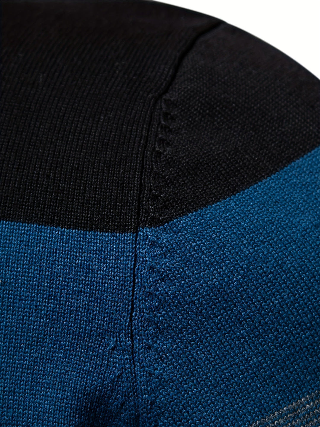 Wyatt men's half-zip knitted sweater. High-quality cotton pullover for modern menswear & comfortable style.