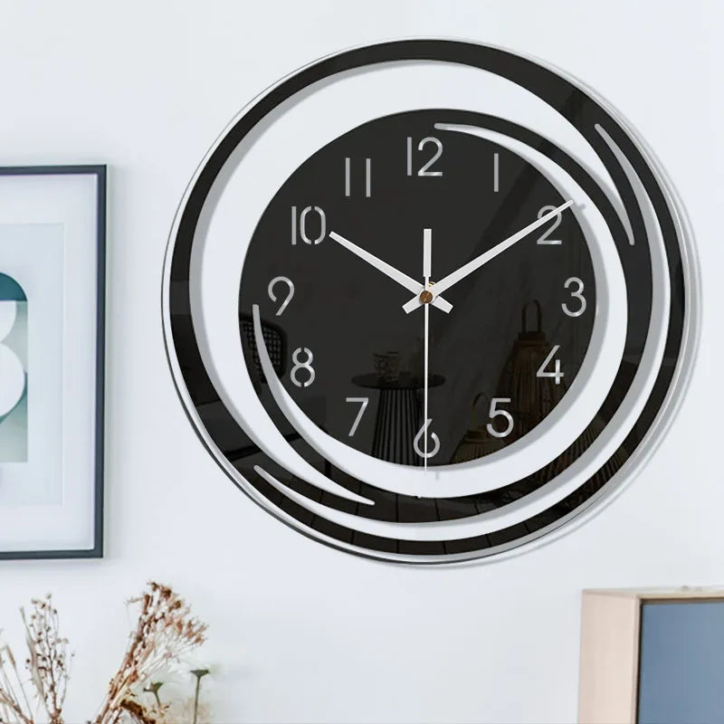 Contemporary minimalist wall clock, ideal for modern office or stylish living room decor.