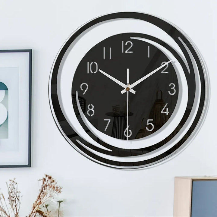 Contemporary minimalist wall clock, ideal for modern office or stylish living room decor.