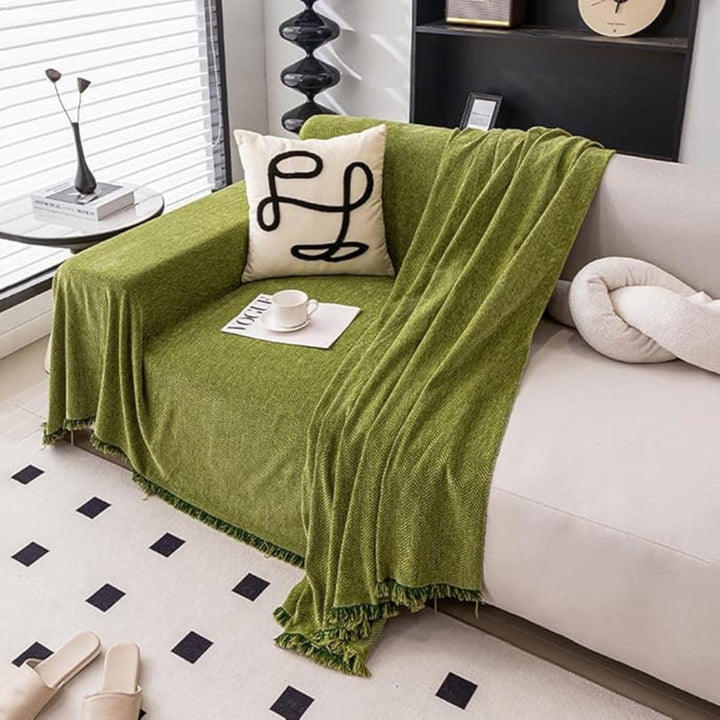 Bestselling modern minimalist sofa throw, a chic living room home accent that's pet friendly & easy to care for.
