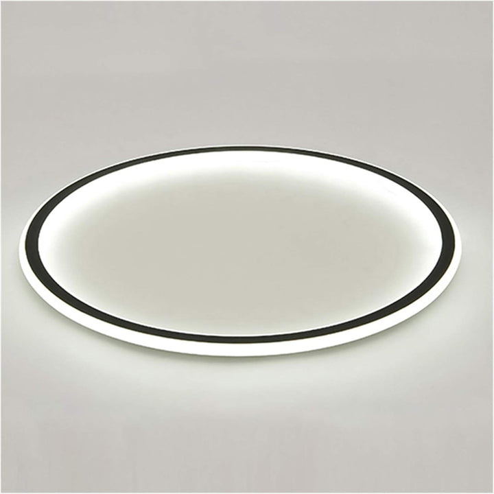 "Modern Nordic LED Ceiling Light with minimalist round flush mount design, providing soft even illumination for modern interi